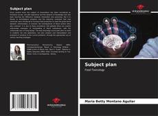 Capa do livro de Subject plan 