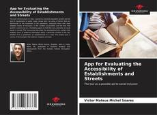 App for Evaluating the Accessibility of Establishments and Streets kitap kapağı