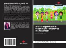 Buchcover von Intra-subjectivity in teaching for improved management