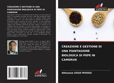 Capa do livro de CREAZIONE E GESTIONE DI UNA PIANTAGIONE BIOLOGICA DI PEPE IN CAMERUN 