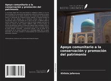Portada del libro de Apoyo comunitario a la conservación y promoción del patrimonio