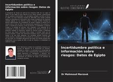 Buchcover von Incertidumbre política e información sobre riesgos: Datos de Egipto