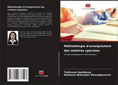 Buchcover von Méthodologie d'enseignement des matières spéciales