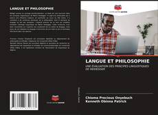 Buchcover von LANGUE ET PHILOSOPHIE