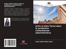 Copertina di Actio In Rem Verso dans la juridiction contentieuse-administrative