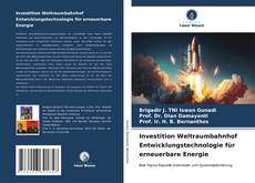 Capa do livro de Investition Weltraumbahnhof Entwicklungstechnologie für erneuerbare Energie 