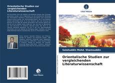 Обложка Orientalische Studien zur vergleichenden Literaturwissenschaft