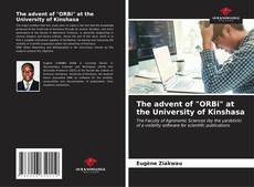 Capa do livro de The advent of "ORBi" at the University of Kinshasa 