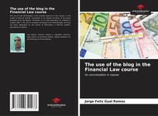 Capa do livro de The use of the blog in the Financial Law course 
