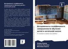 Детерминанты коэффициента завершенности обучения детей в начальной школе的封面