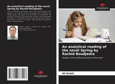 Capa do livro de An analytical reading of the novel Spring by Rachid Boudjedra 