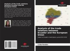 Portada del libro de Analysis of the trade relations between Ecuador and the European Union