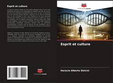 Esprit et culture kitap kapağı