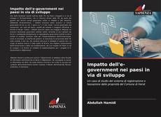Portada del libro de Impatto dell'e-government nei paesi in via di sviluppo
