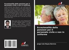Buchcover von Eccezionalità delle pensioni per il personale civile e non in uniforme