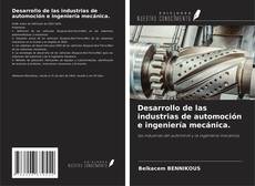 Capa do livro de Desarrollo de las industrias de automoción e ingeniería mecánica. 