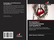 Capa do livro de Screening e sensibilizzazione sull'epatite B 