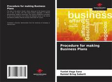 Capa do livro de Procedure for making Business Plans 