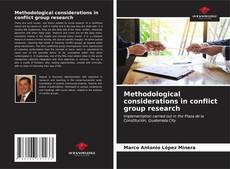 Couverture de Methodological considerations in conflict group research