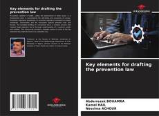 Couverture de Key elements for drafting the prevention law