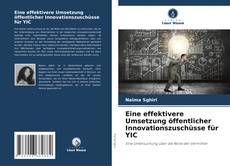 Buchcover von Eine effektivere Umsetzung öffentlicher Innovationszuschüsse für YIC