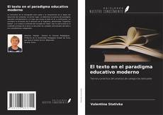Capa do livro de El texto en el paradigma educativo moderno 