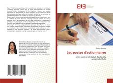 Les pactes d'actionnaires kitap kapağı