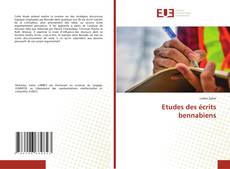 Bookcover of Etudes des écrits bennabiens