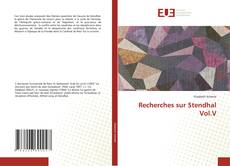 Copertina di Recherches sur Stendhal Vol.V
