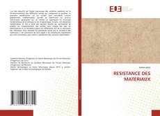 Couverture de RESISTANCE DES MATERIAUX