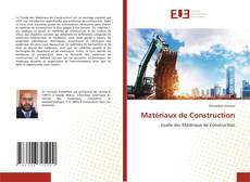 Portada del libro de Matériaux de Construction