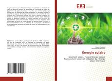 Énergie solaire kitap kapağı
