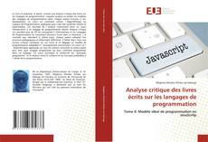 Bookcover of Analyse critique des livres écrits sur les langages de programmation