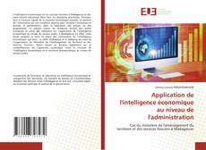 Capa do livro de Application de l'intelligence économique au niveau de l'administration 
