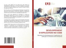 Bookcover of DEVELOPPEMENT D’APPLICATION NO CODE
