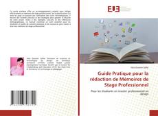 Copertina di Guide Pratique pour la rédaction de Mémoires de Stage Professionnel