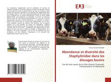 Обложка Abondance et diversité des Staphylinidae dans les élevages bovins