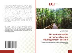 Buchcover von Les communautés paysannes face au développement durable
