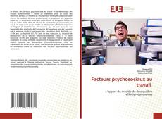 Buchcover von Facteurs psychosociaux au travail