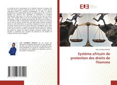Système africain de protection des droits de l'homme kitap kapağı