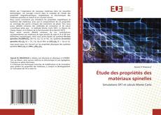 Étude des propriétés des matériaux spinelles的封面