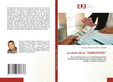 Le venin de la ‘’CORRUPTION’’ kitap kapağı