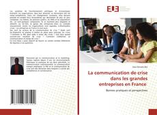 Bookcover of La communication de crise dans les grandes entreprises en France