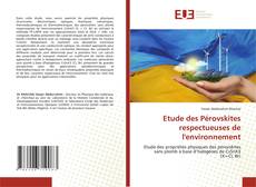 Copertina di Etude des Pérovskites respectueuses de l'environnement