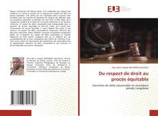 Bookcover of Du respect de droit au procès équitable