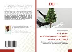 Bookcover of ANALYSE DE L'ENTREPRENEURIAT DES JEUNES DANS LA VILLE D'UVIRA