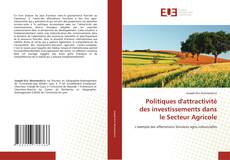 Bookcover of Politiques d'attractivité des investissements dans le Secteur Agricole