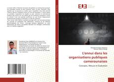 Bookcover of L'ennui dans les organisations publiques camerounaises