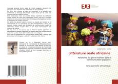 Couverture de Littérature orale africaine