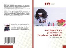 Copertina di Du SERNAFOR à la performance de l’enseignant de BIOLOGIE